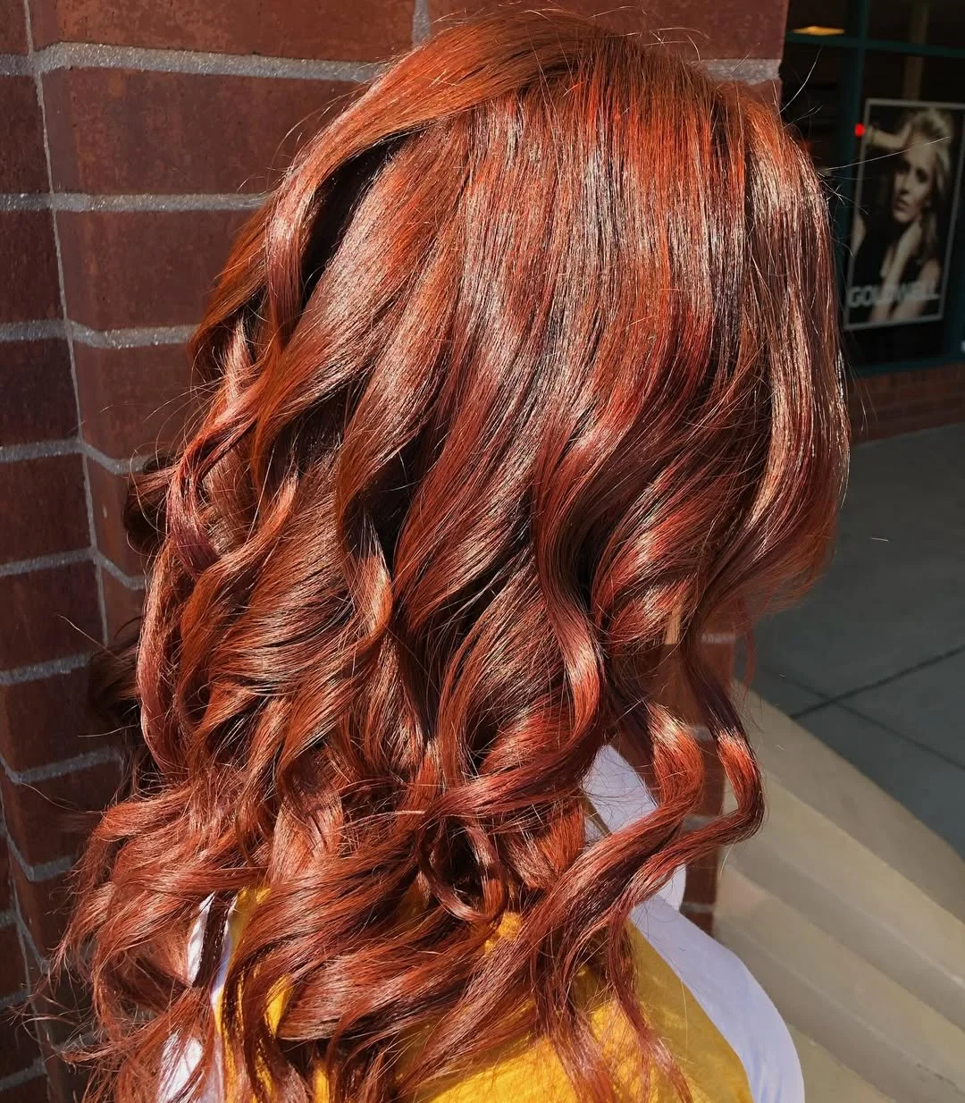 copper summer red hair color 2026 Glossy Curly Copper That Catches Every Ray of Sun