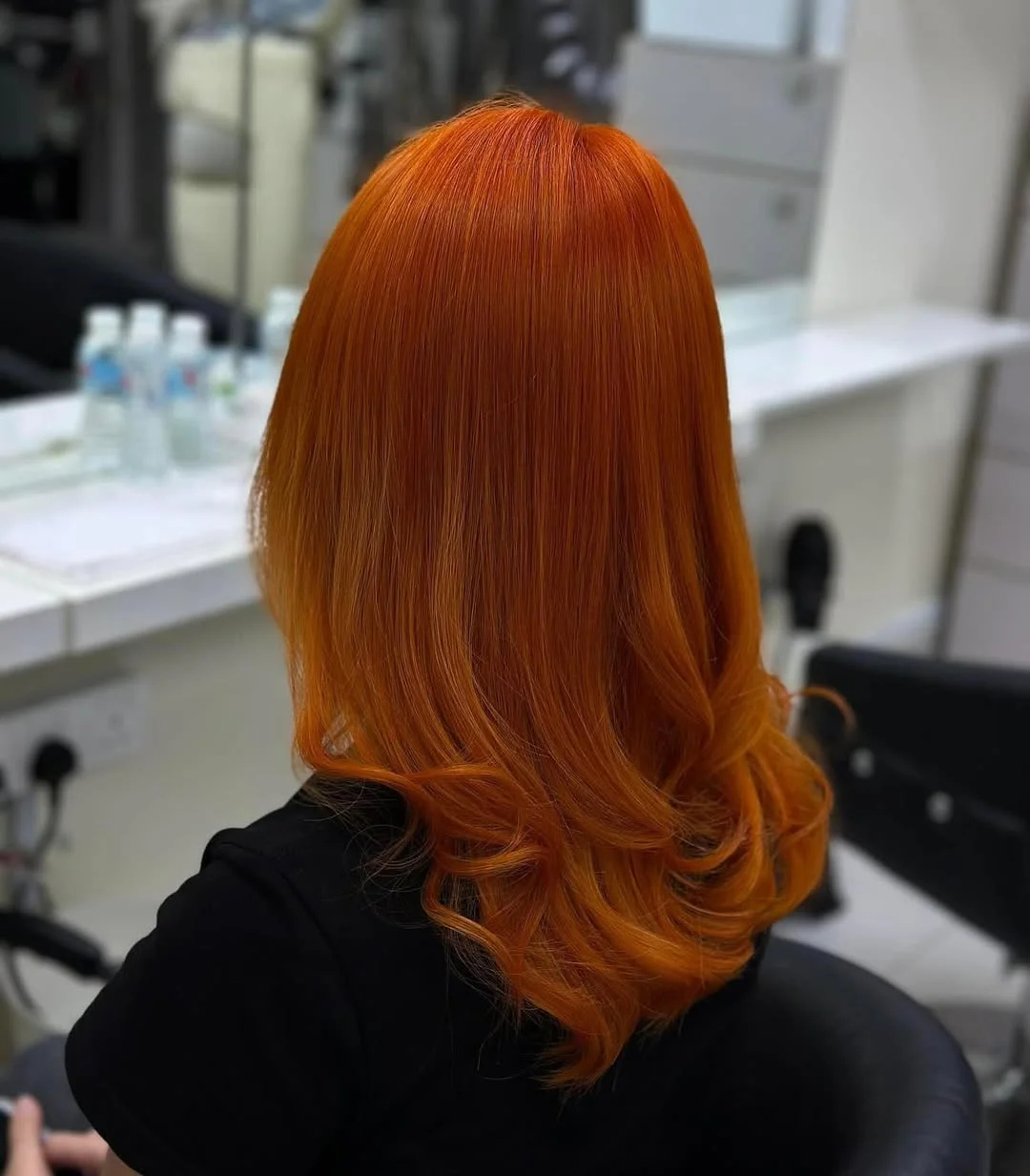 copper summer red hair color 2026 Bright Burnt Copper with Glassy Finish