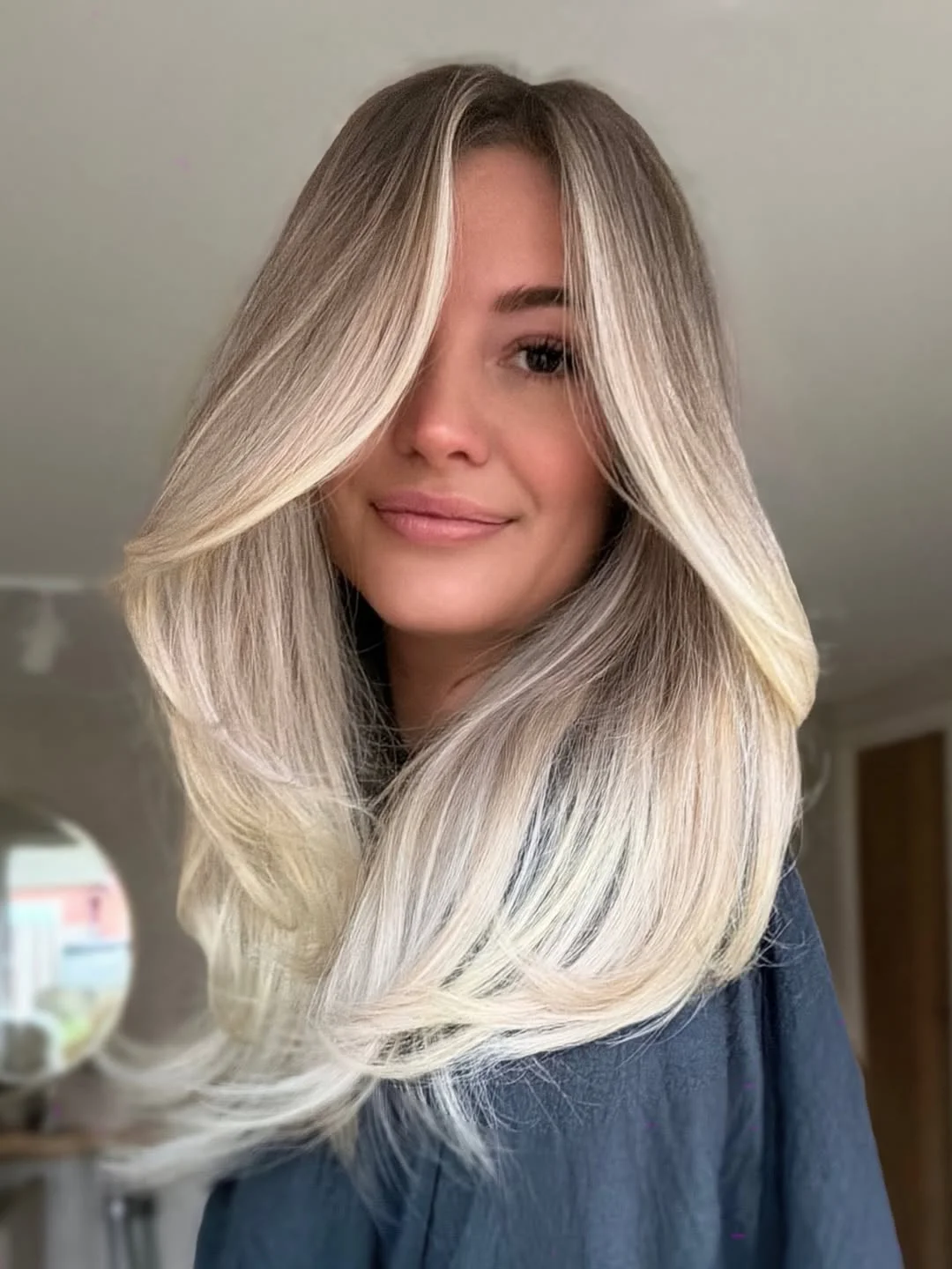 creamy summer blonde hair color 2026 Vanilla Face Frame Layers