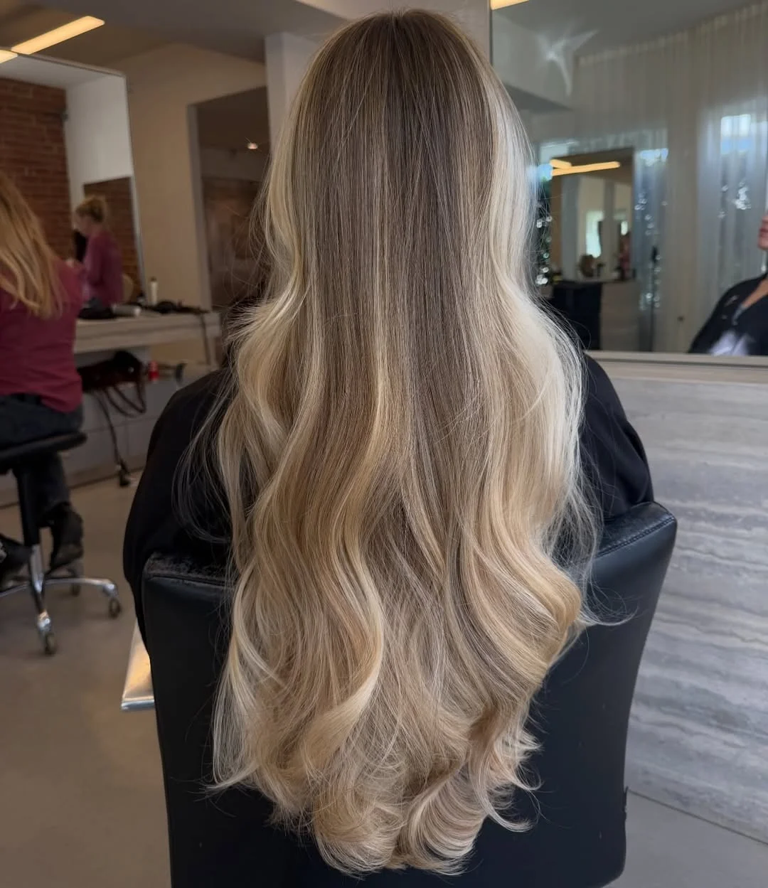 creamy summer blonde hair color 2026 Long Ash Vanilla Dimension