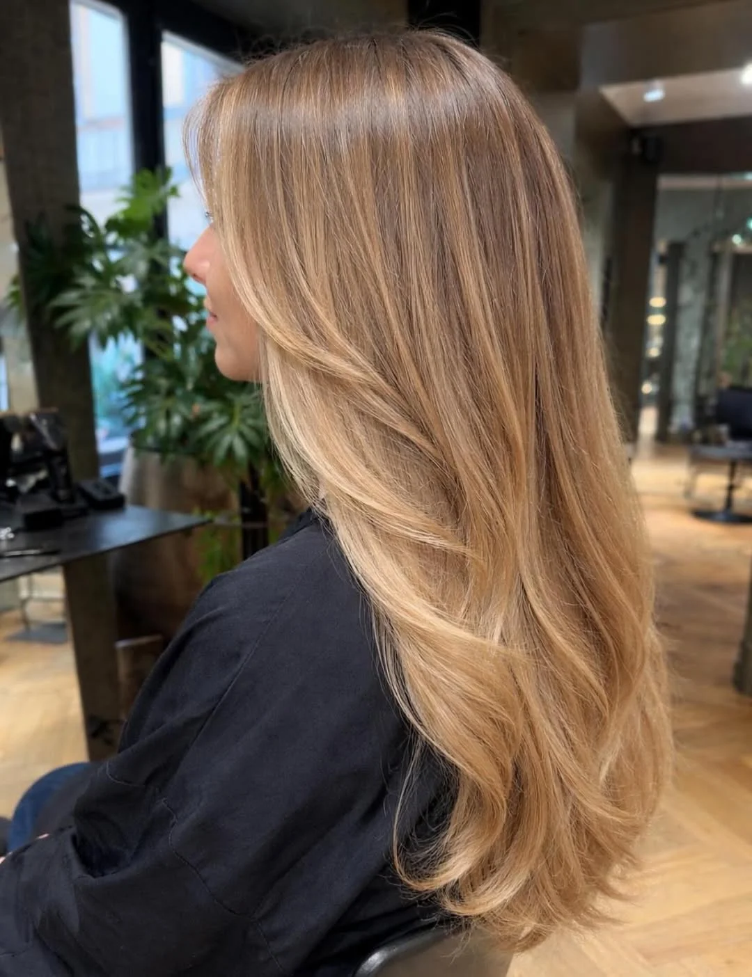 creamy summer blonde hair color 2026 Warm Beige Flow with Natural Dimension