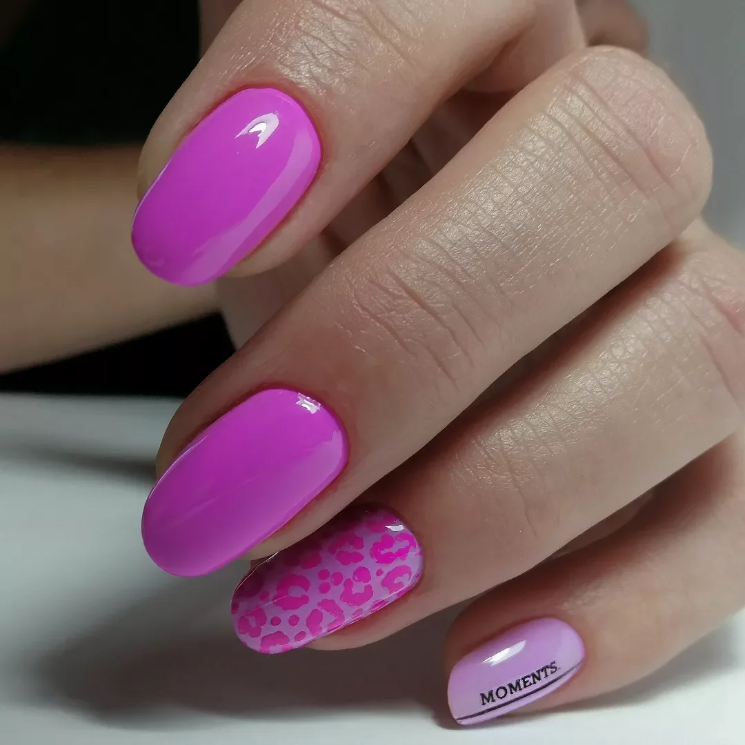 cute bright summer nails 2026 Bubblegum Pink with Playful Accent Art