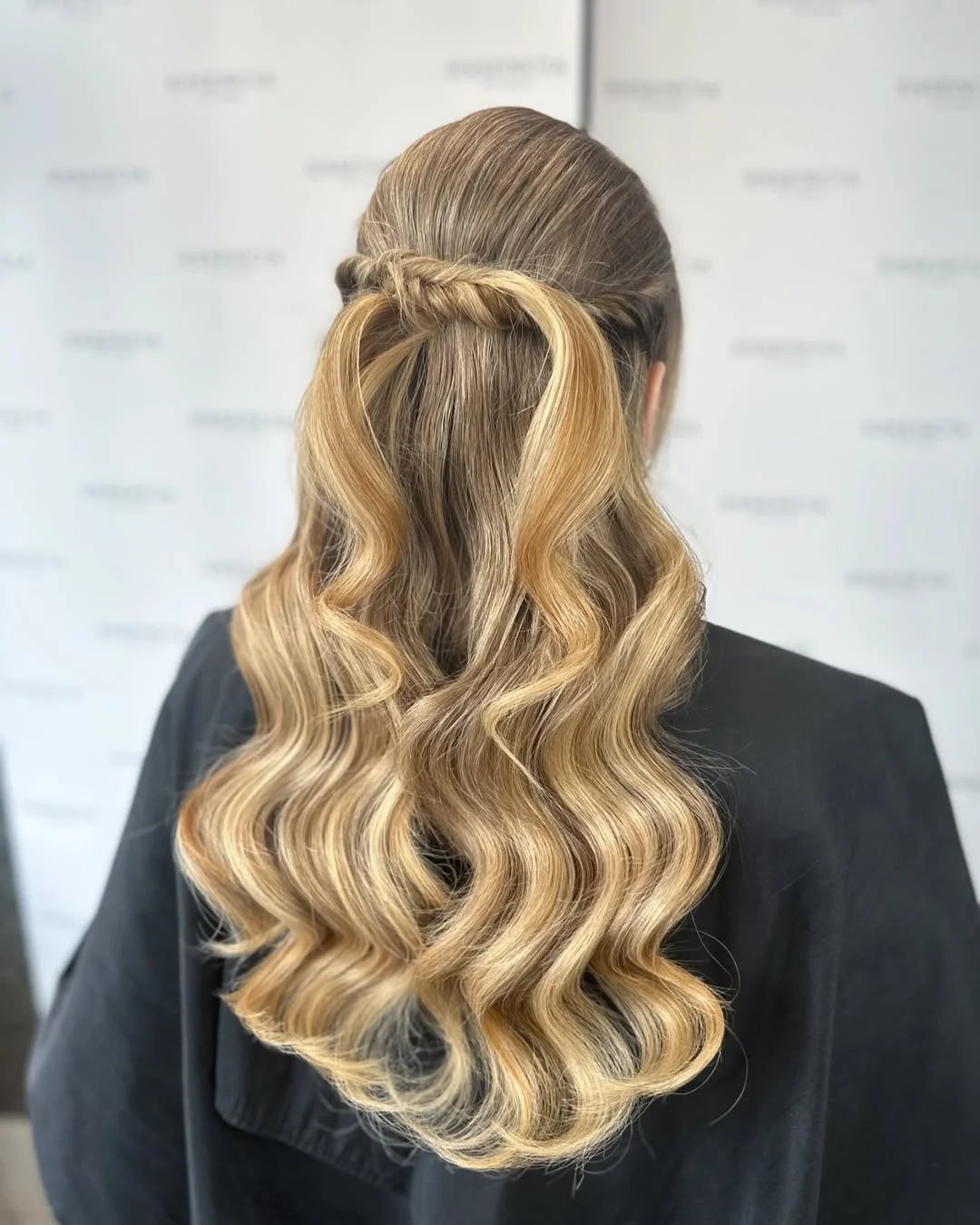 easy summer hairstyles ideas 2026 Glossy Half-Up Waves With Soft Volume
