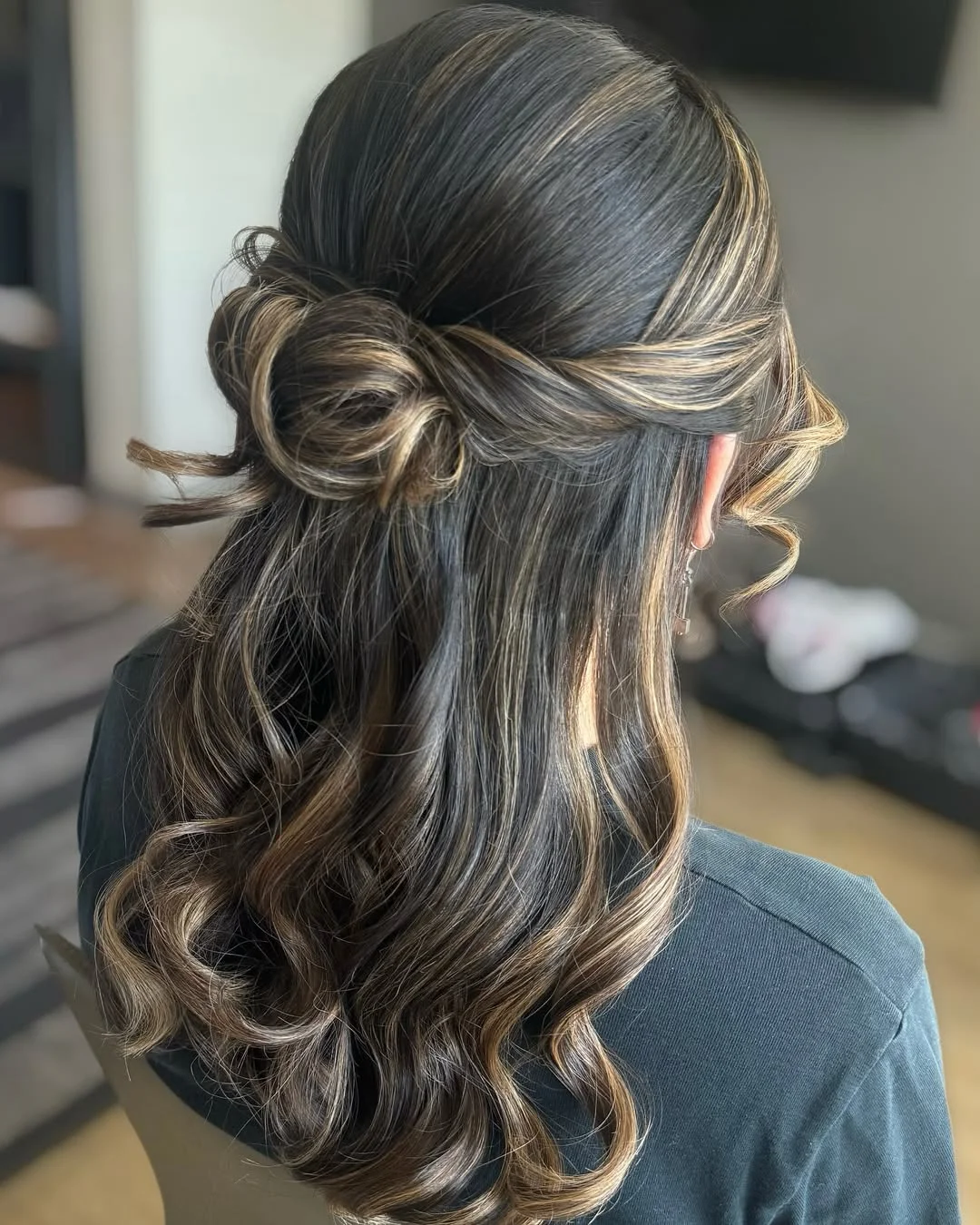 easy summer hairstyles ideas 2026 Low Twisted Bun With Glossy Dimension