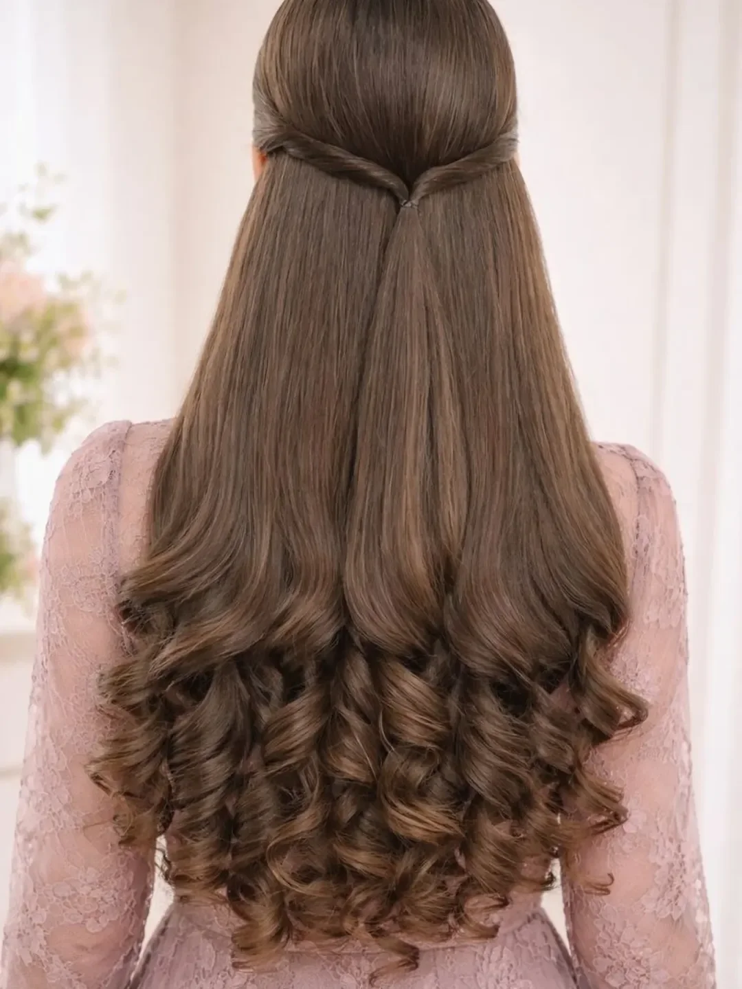 effortless summer easy hairstyle 2026 Classic Half Up Curls