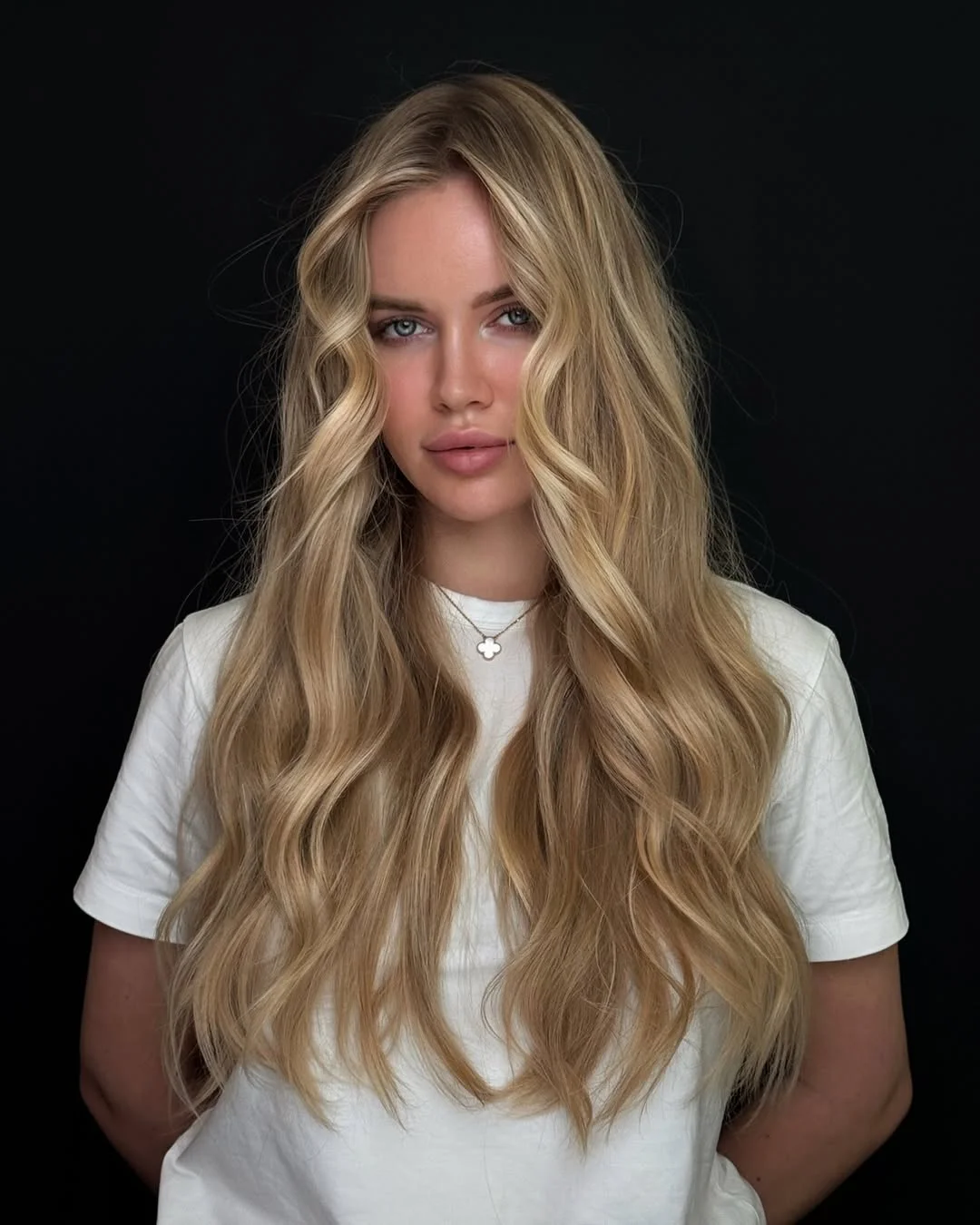 golden summer honey blonde hair color 2026 Soft Honey Lengths with Barely There Layers