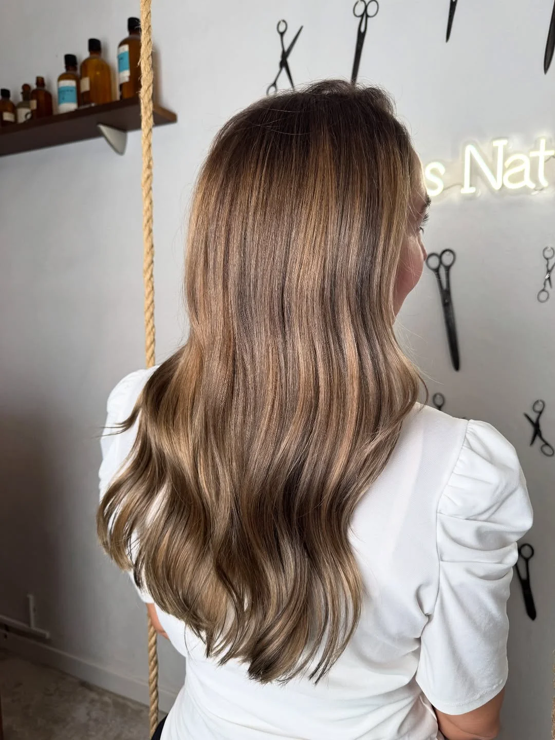 golden summer honey brown hair color 2026 Neutral Honey Brown with Light Reflective Finish
