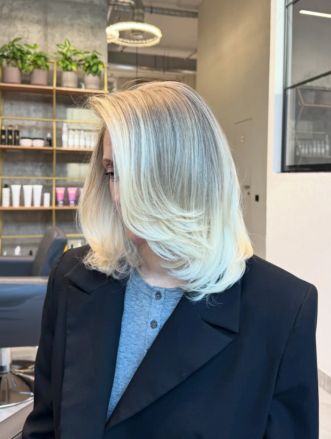 gorgeous summer hair color ideas 2026 Cool creamy blonde bob with soft volume