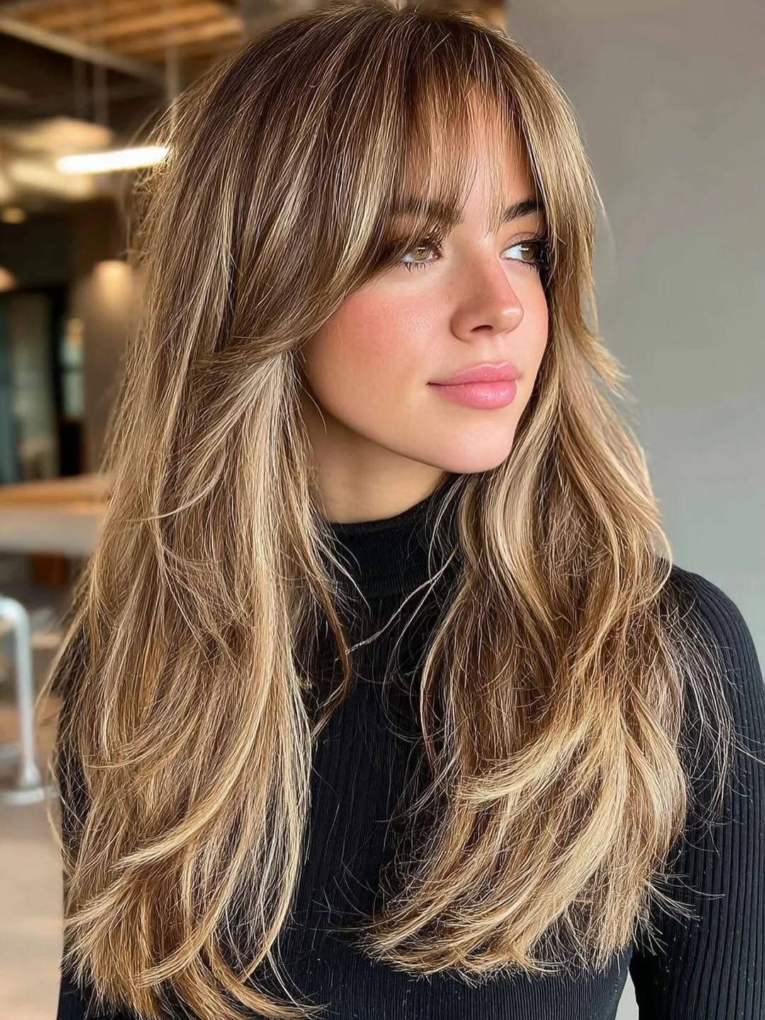 gorgeous summer hair color ideas 2026 Golden Feathered Layers with Airy Lightness