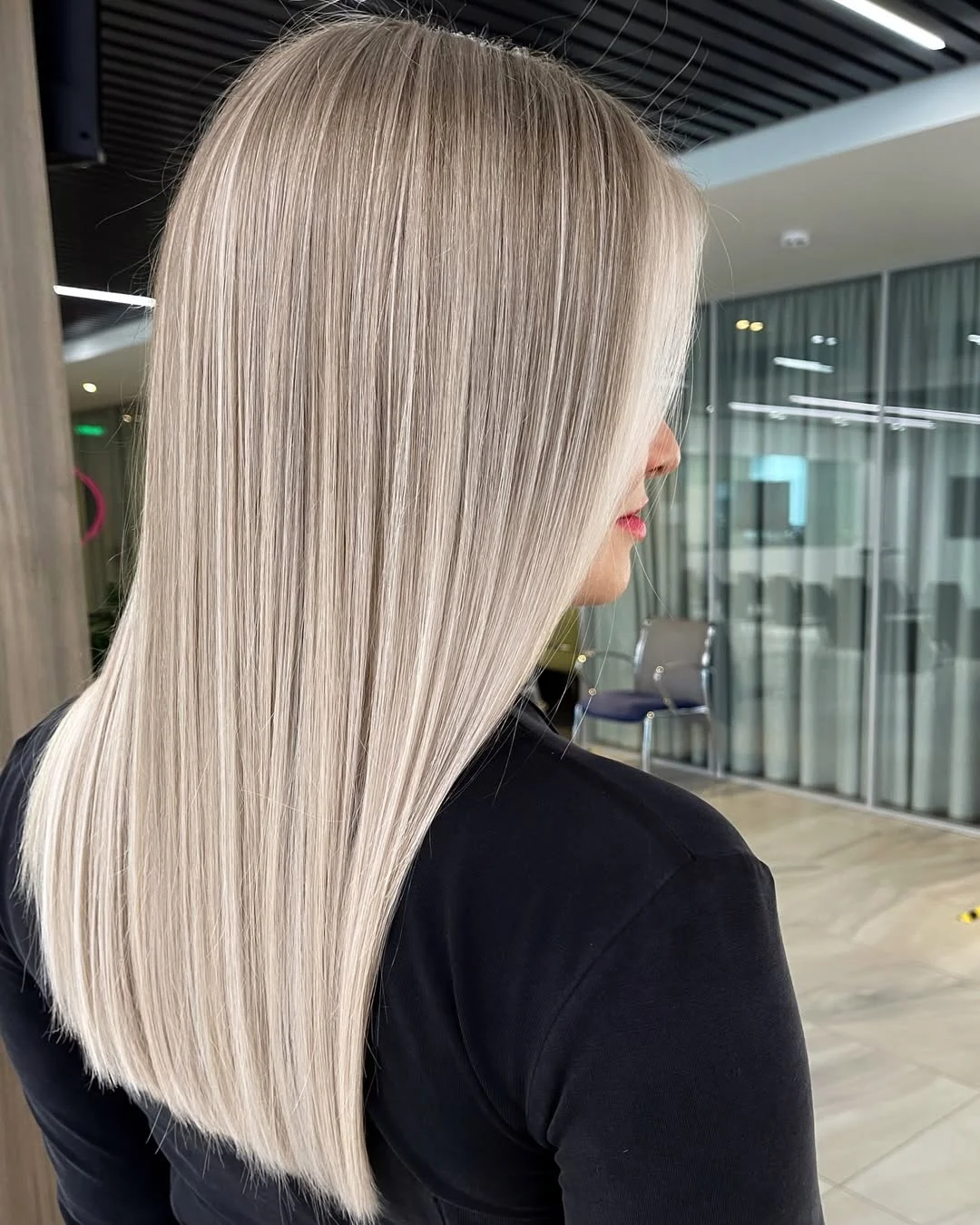 gorgeous summer hair color ideas 2026 Icy Straight Platinum with Ultra-Cool Precision