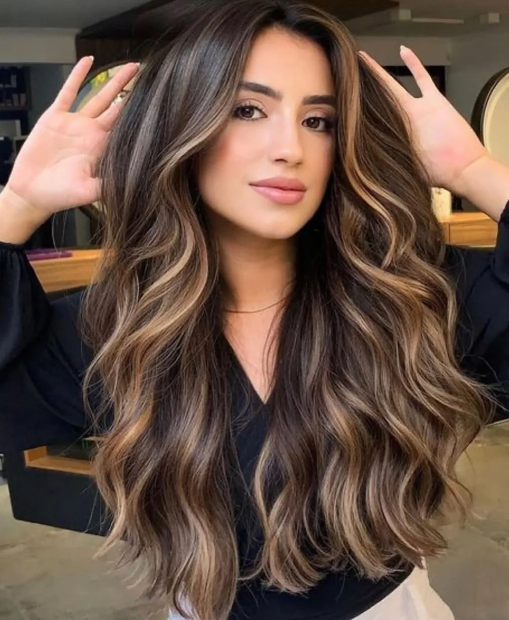 gorgeous summer hair color ideas 2026 Dimensional Mocha Waves with Soft Autumn Warmth