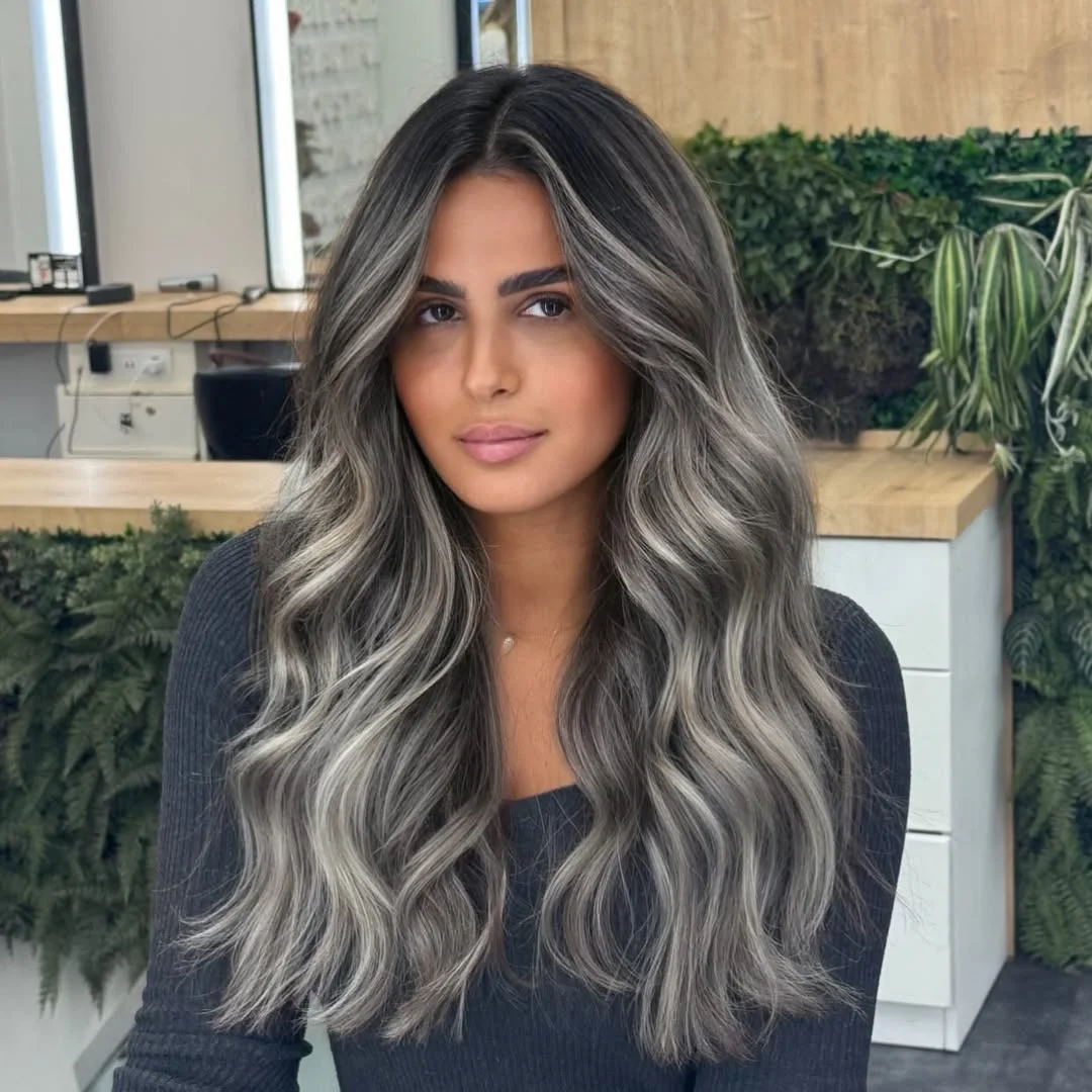 icy summer ash blonde hair color 2026 Face-Framing Ash Layers with Soft Contrast