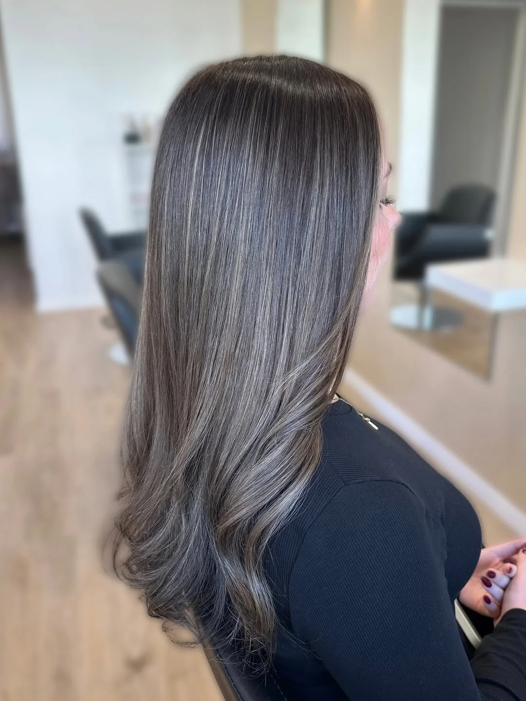 icy summer ash blonde hair color 2026 Soft ash brunette melt with understated shine