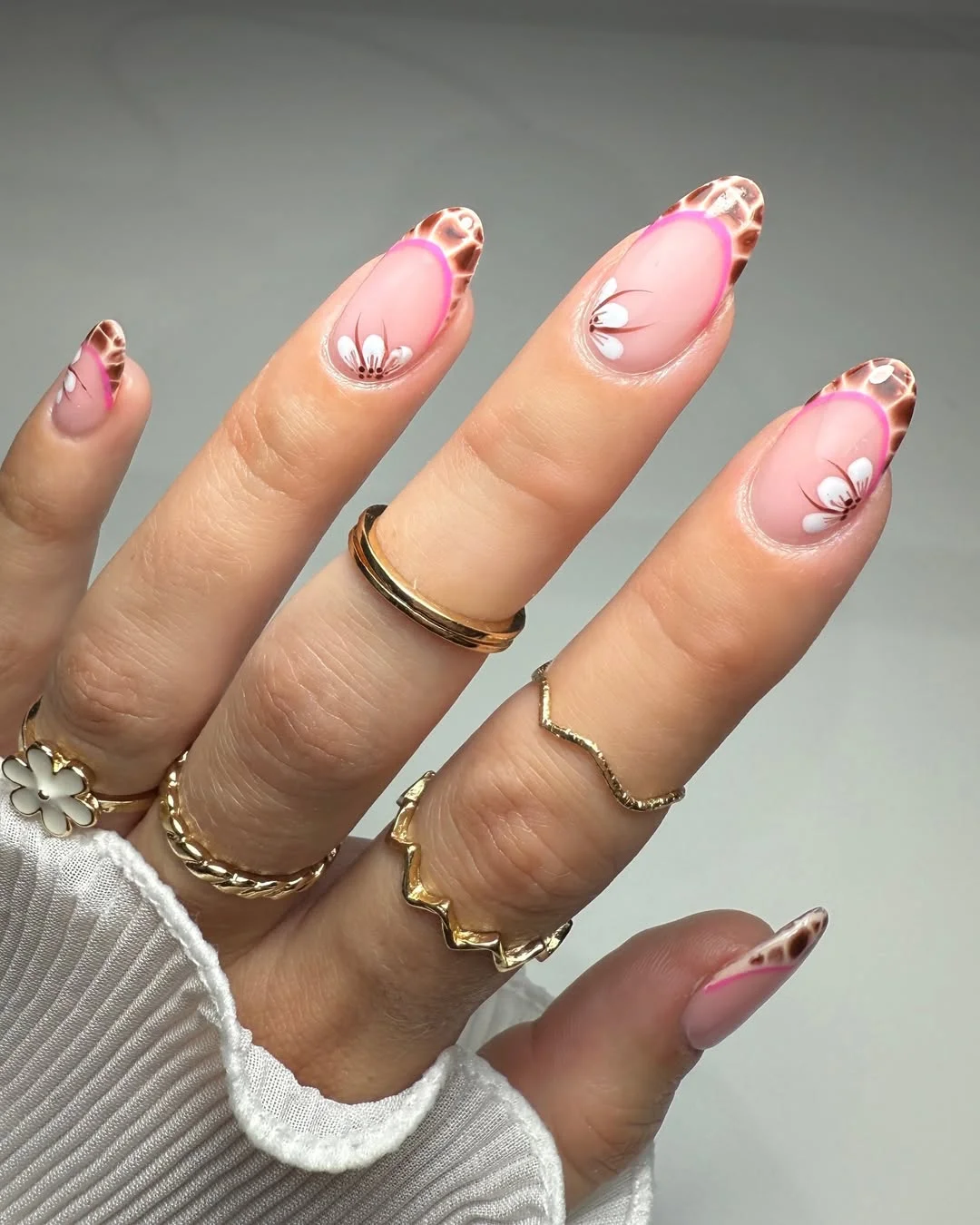 June Nails Ideas 2026 - Summer Trends 2026 Floral French Tip Nails