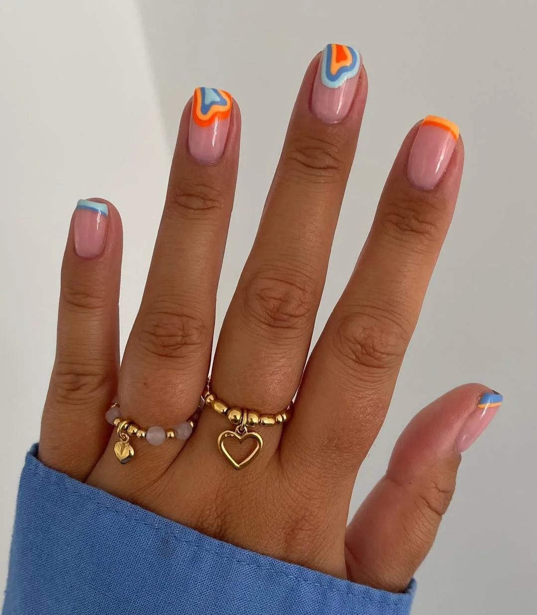 June Nails Ideas 2026 - Summer Trends 2026 Retro French Tip Nails