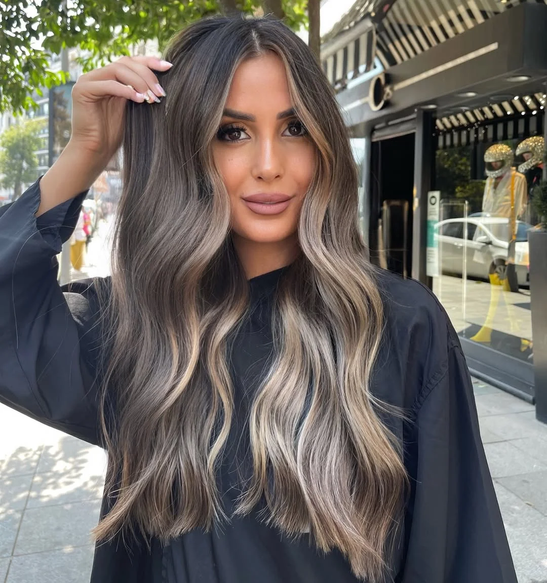 low maintenance summer hair color for brunettes 2026 Soft Face Framing Blonde Melt With Natural Depth