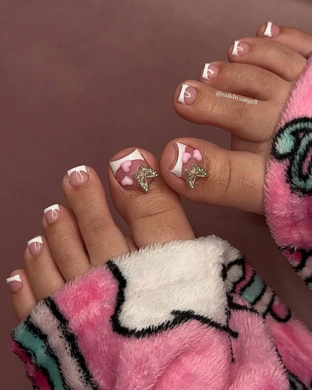pedicure ideas summer trends 2026 Soft White French Tips With Romantic Charms