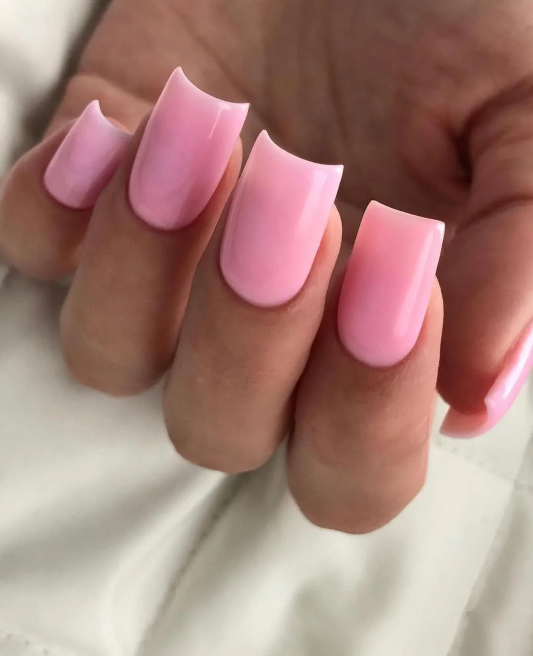 pretty summer nails one color 2026 Soft Baby Pink Nails For An Effortlessly Cute Summer Look