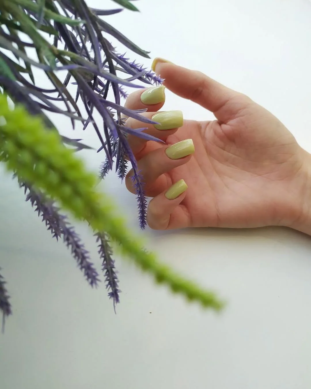 pretty summer nails one color 2026 Soft Pistachio Green Nails For A Relaxed Summer Look