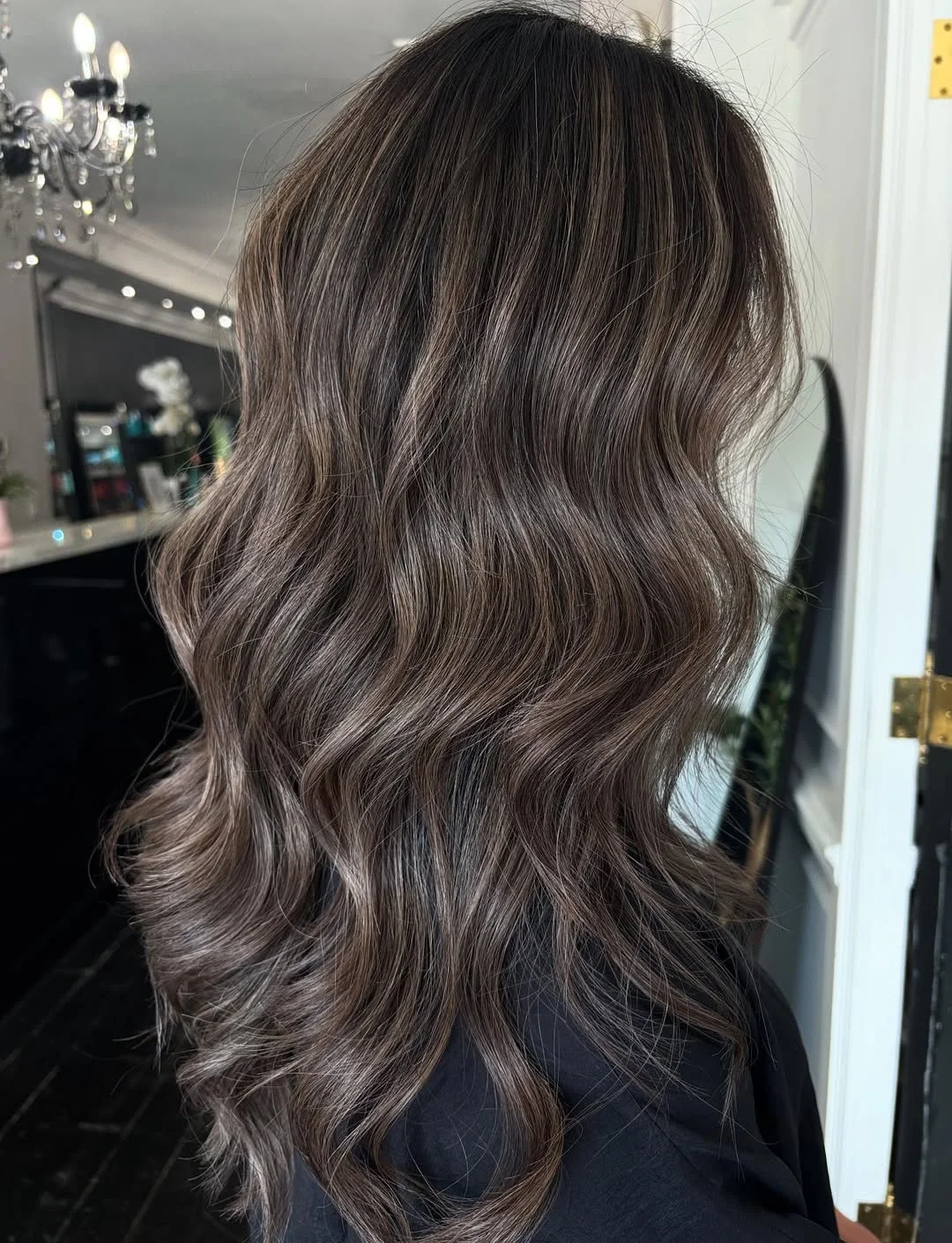 smoky summer ash brown hair color 2026 Dimensional Mocha Layers with Airy Movement