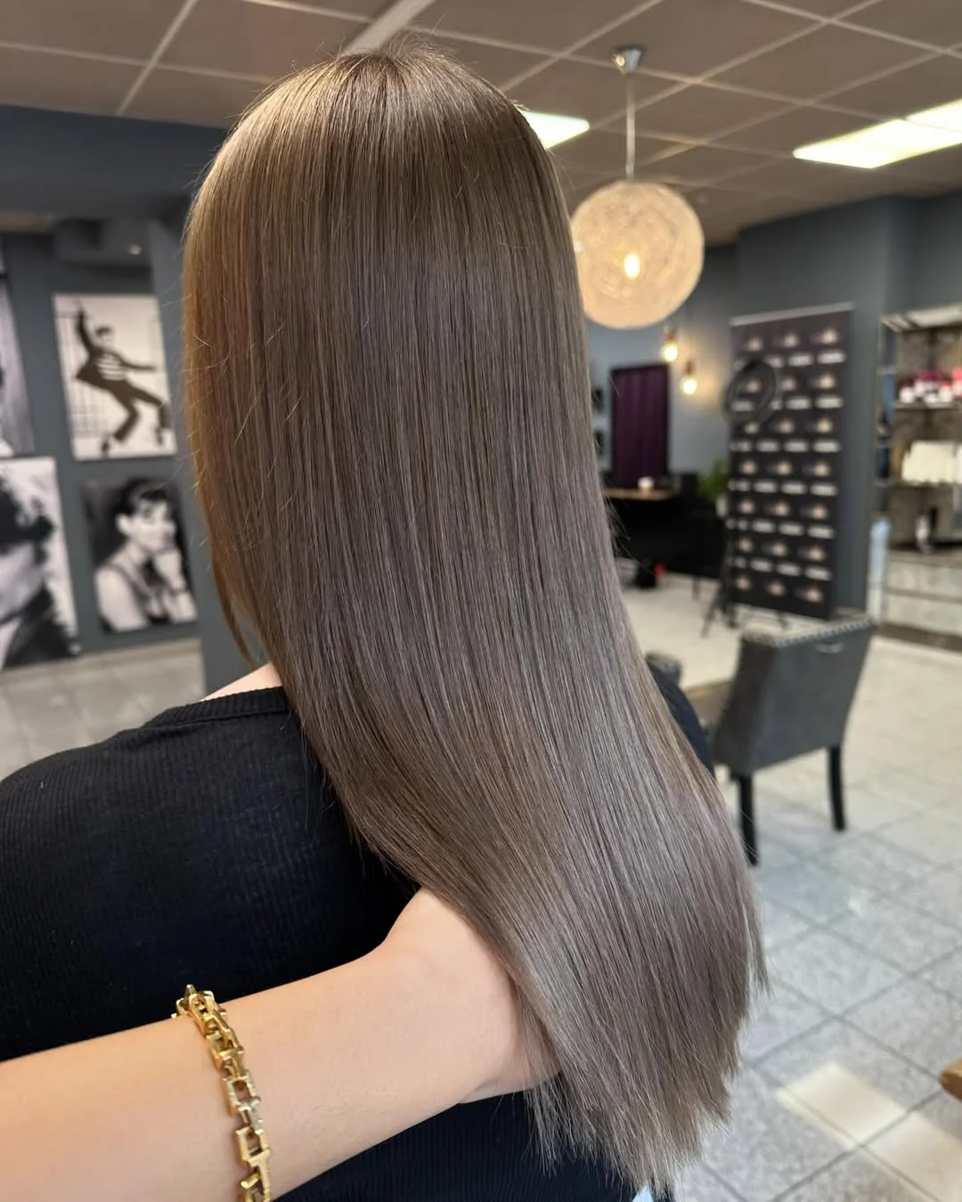 smoky summer ash brown hair color 2026 Sleek Ash Brown Silk with Minimalist Finish