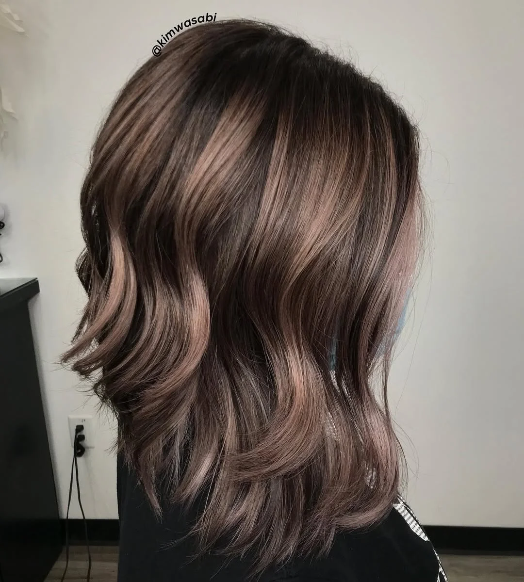 soft summer mushroom brown hair color 2026 Silky Layered Mushroom Brown with Whispered Ash Ribbons