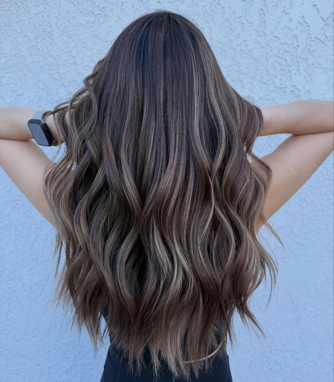 soft summer mushroom brown hair color 2026 Airy Mushroom Brown Waves with Seamless Cool Dimension