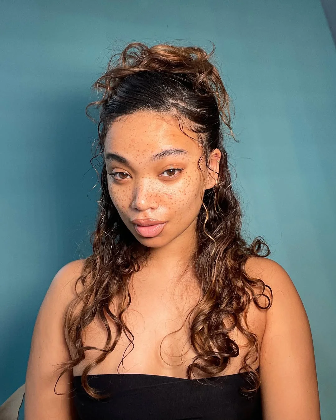soft summer wavy hairstyle 2026 Natural Curly Waves With Half Up Volume
