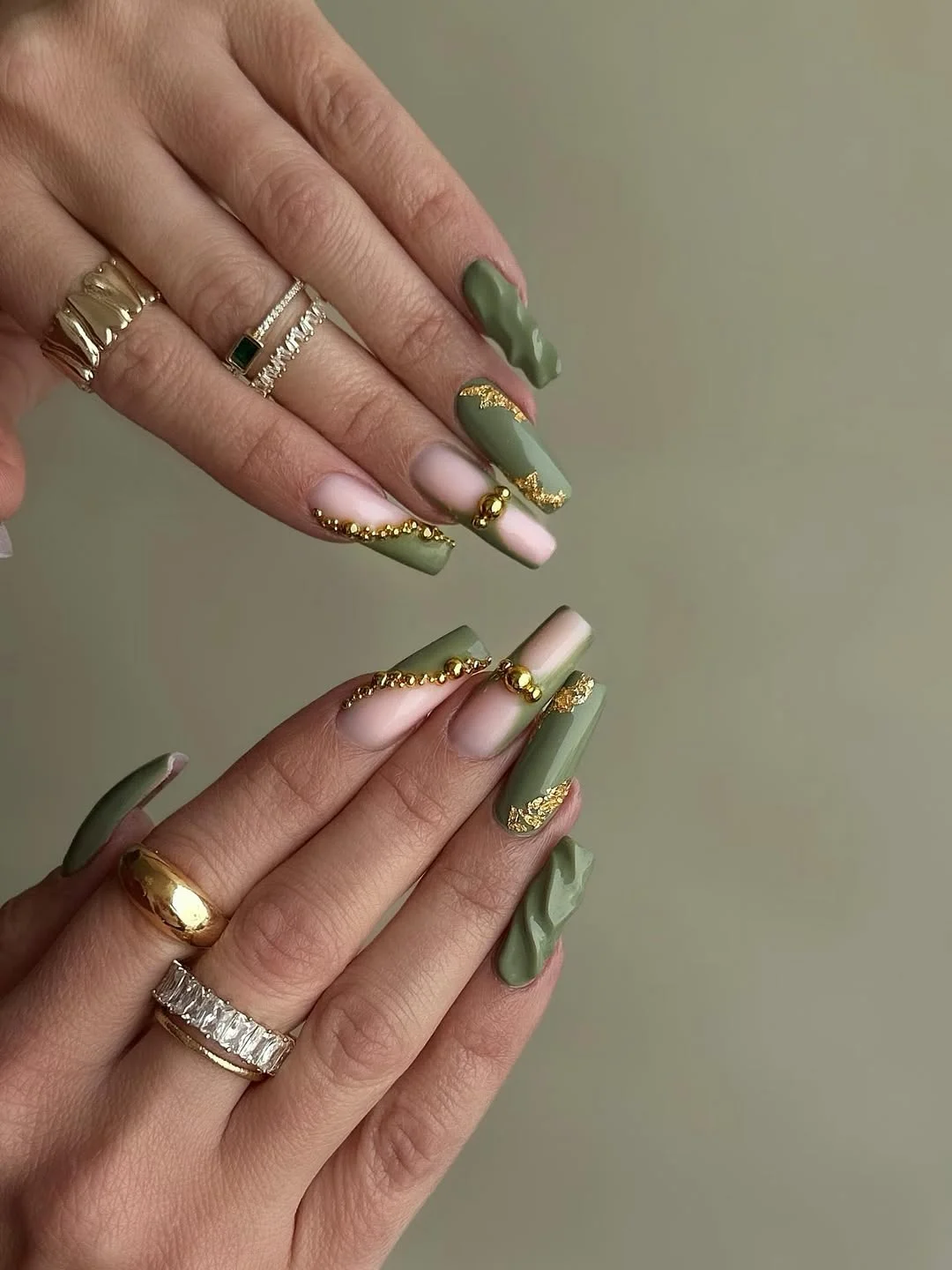 summer gel nails 2026 Olive Gold Luxury Nails