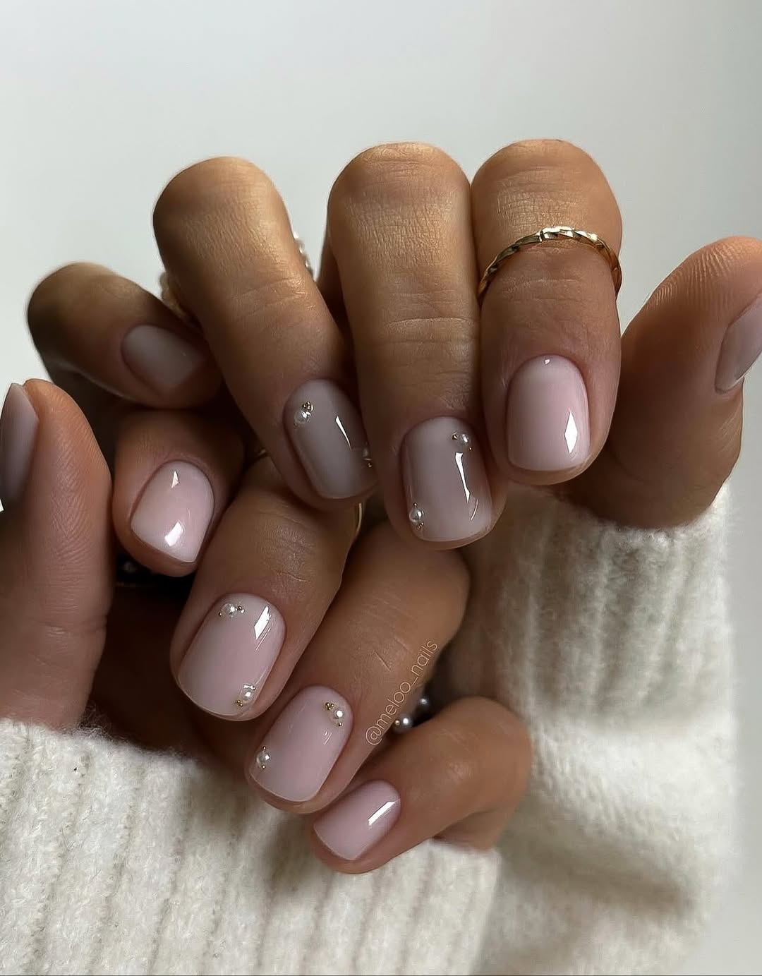 summer nail colors 2026 Minimal Blush Pink Short Nails