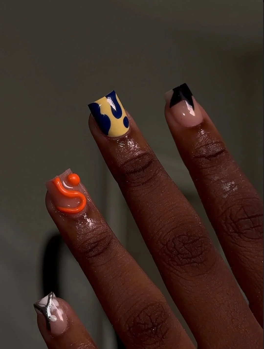 summer nail inspo 2026 Abstract Short Art Nails
