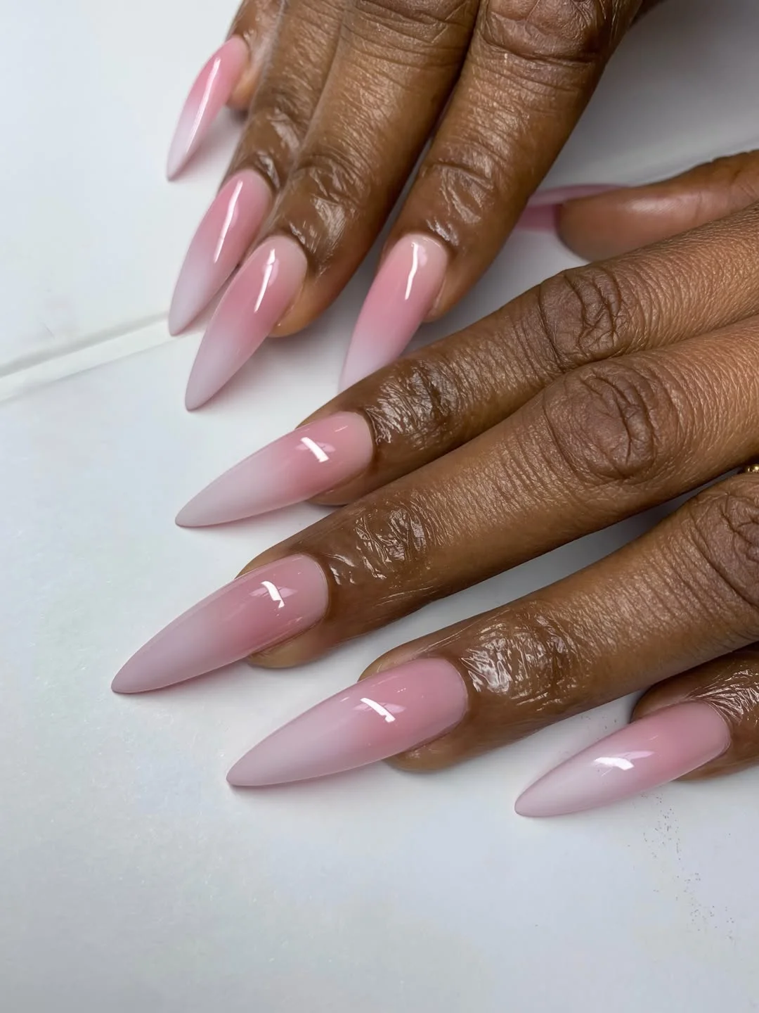 summer ombre nails 2026 Soft Pink Ombre Almond Nails That Always Feel Expensive