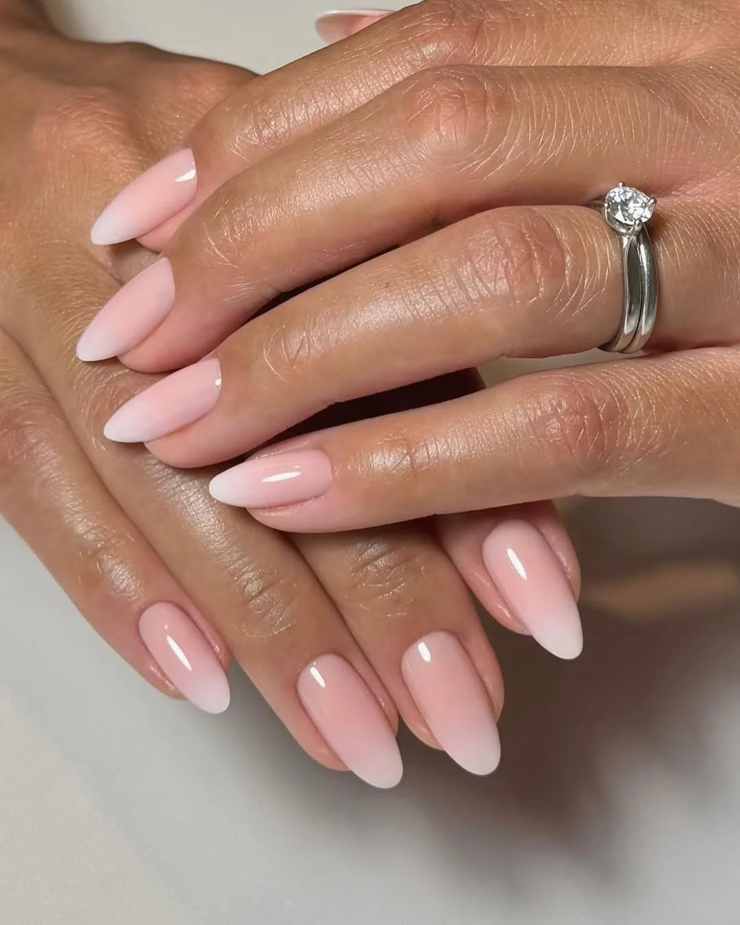 summer ombre nails 2026 Milky Pink Ombre Almond Nails For Quiet Luxury Summer Days