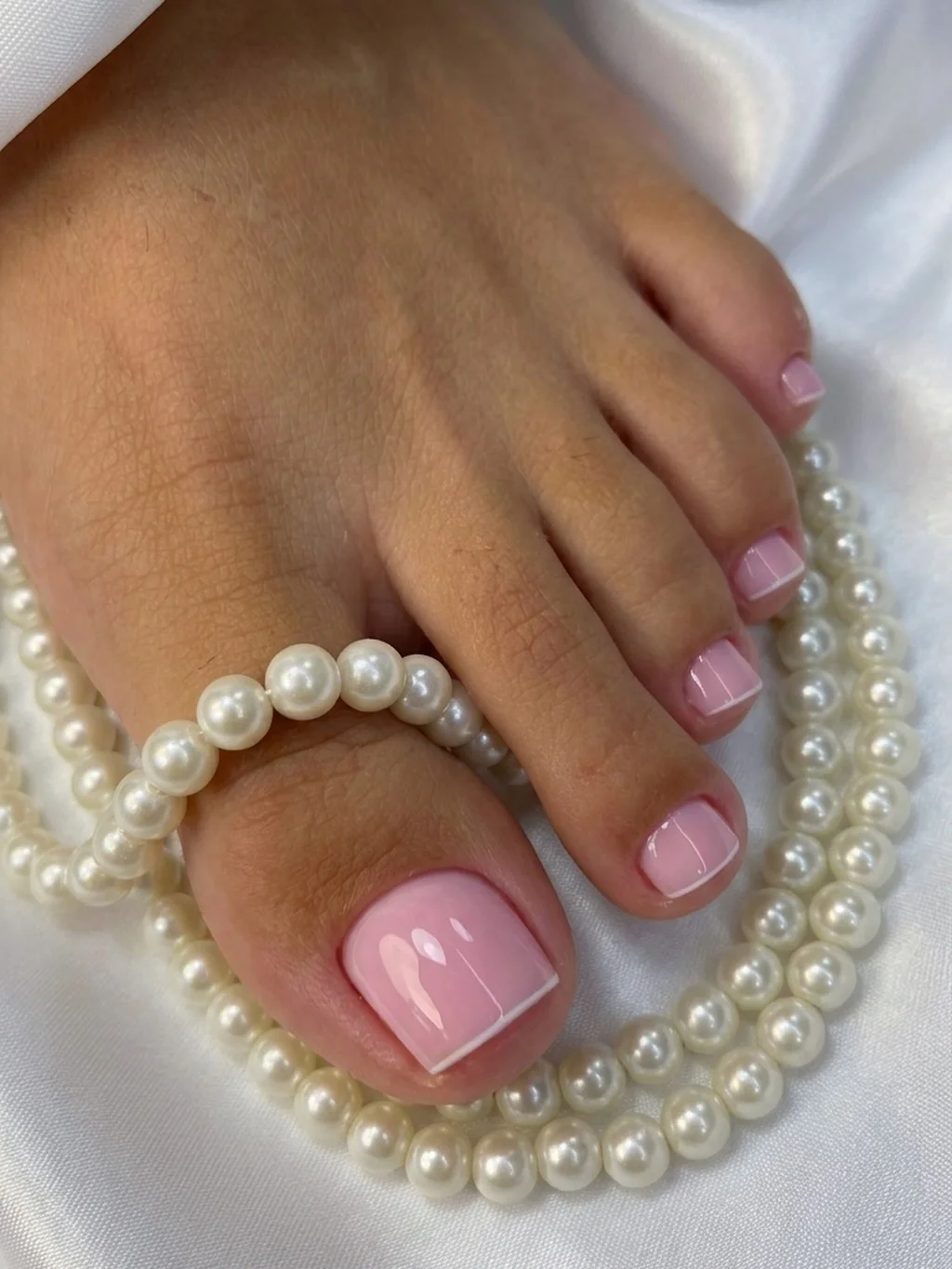 summer pedicure colors 2026 Soft Pink French Pedicure For Elegant Summer Looks