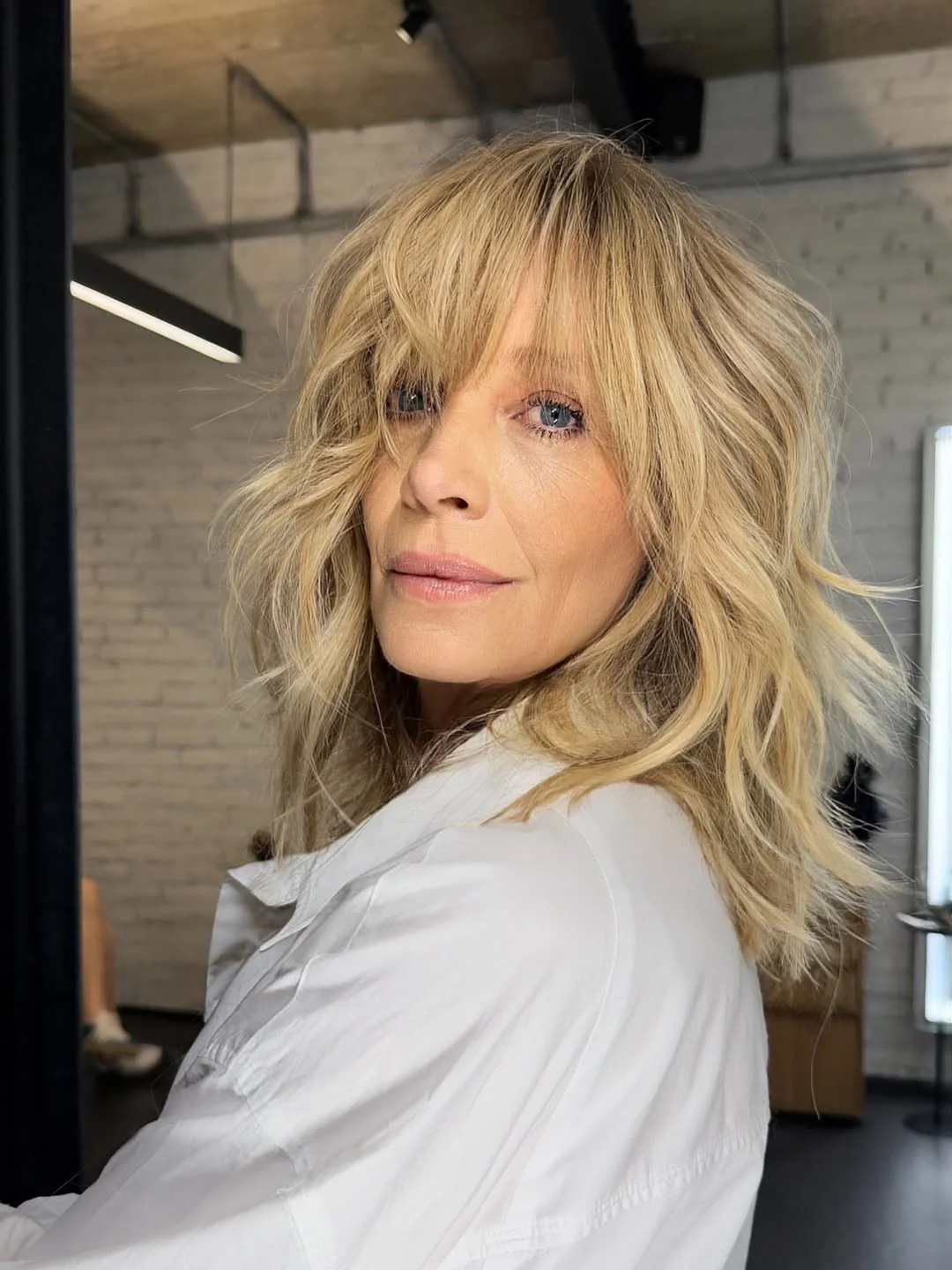 summer shag hairstyle 2026 Feathered Shag Bob With Wispy Bangs