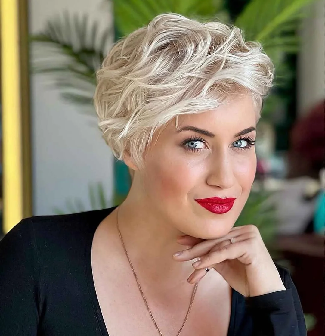 summer shag hairstyle 2026 Soft Blonde Pixie Shag