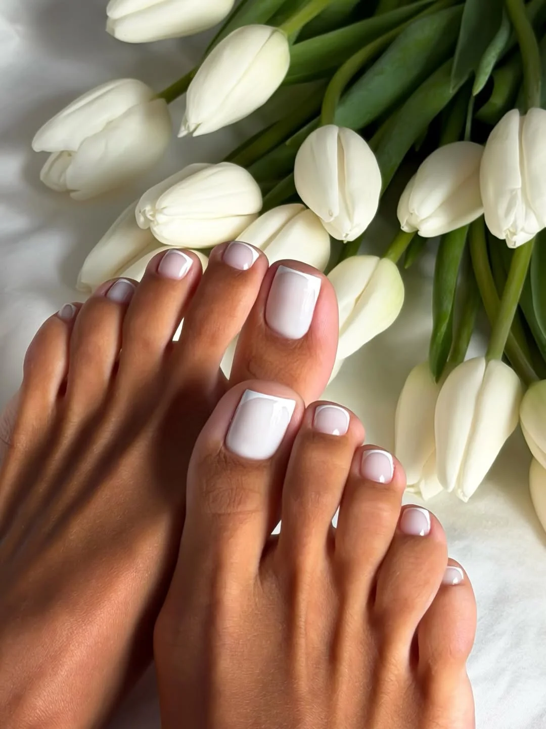 summer toe nails colors 2026 Classic White Pedicure for Fresh Summer Looks