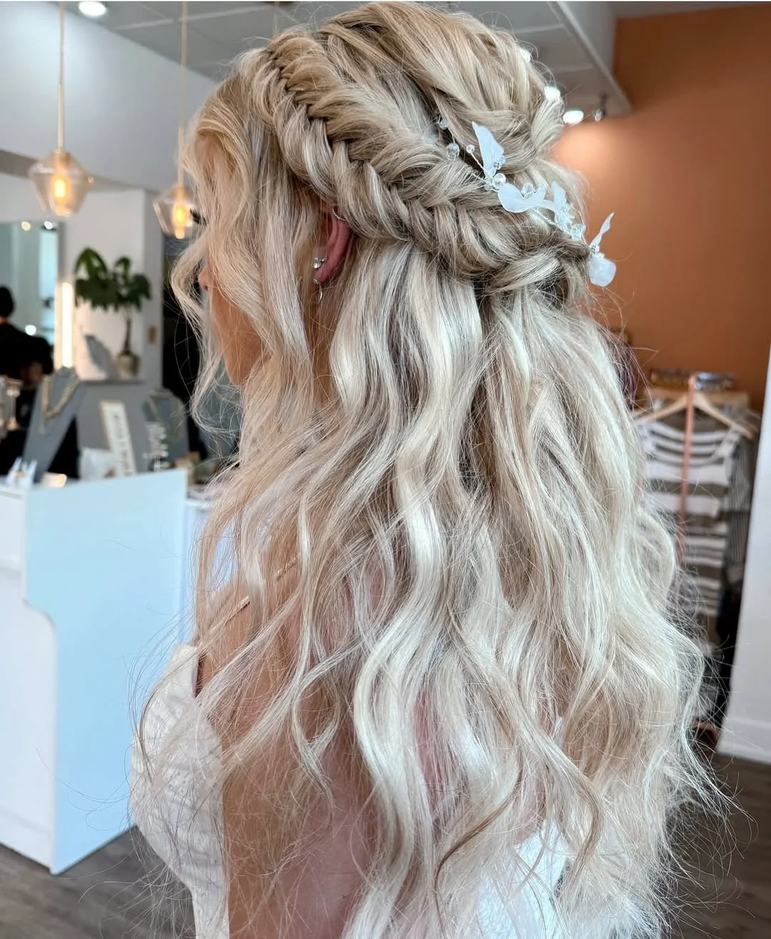 trendy summer braids hairstyle 2026 Loose Boho Blonde Braids