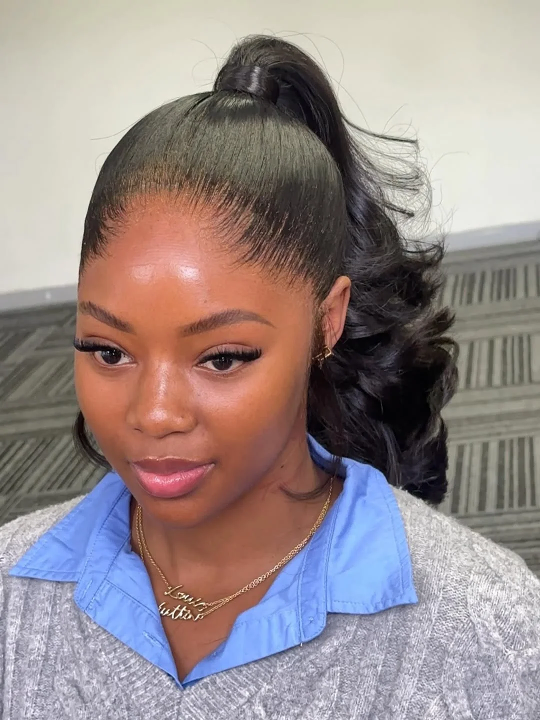 trendy summer hairstyle black women 2026 Sleek High Ponytail With Soft Curled Ends