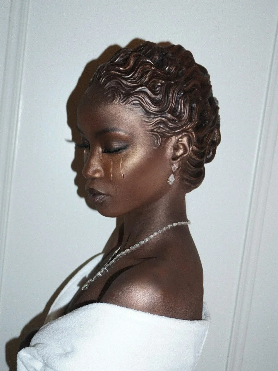 trendy summer hairstyle black women 2026 Sculpted Finger Waves With Artistic Finish