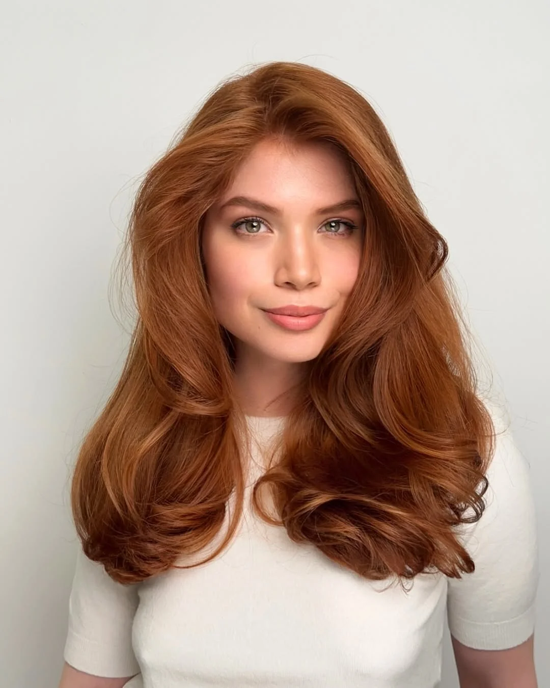summer outfits for women 2026 Voluminous Ginger Waves That Own the Room