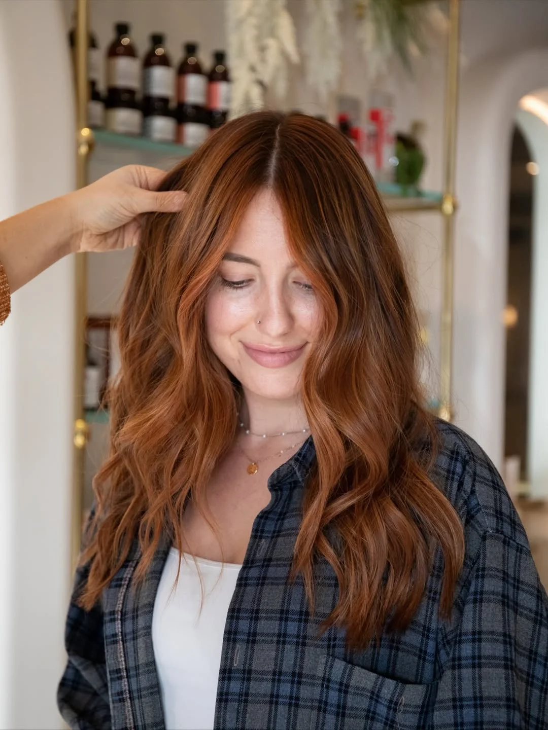 summer outfits for women 2026 Relaxed Auburn Waves for Everyday Cool