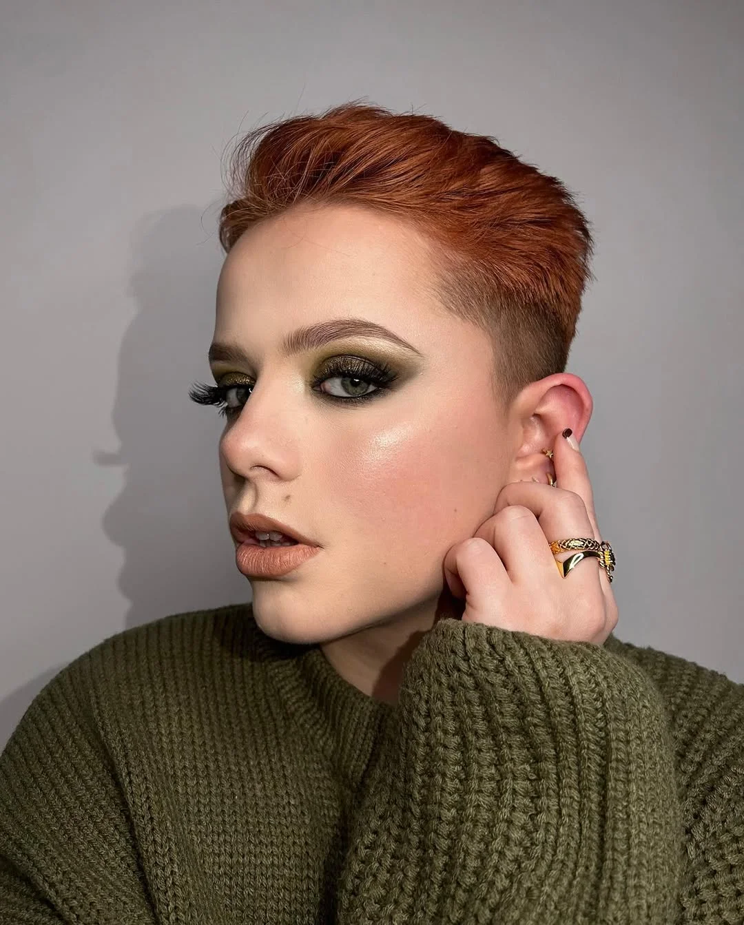 summer outfits for women 2026 Bold Copper Pixie with a Modern Attitude