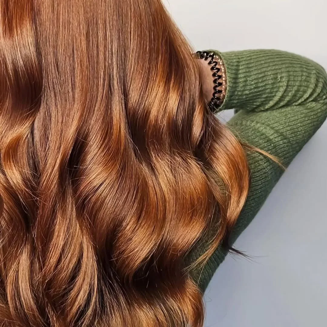 summer outfits for women 2026 Molten Auburn Lengths That Catch Every Bit of Light
