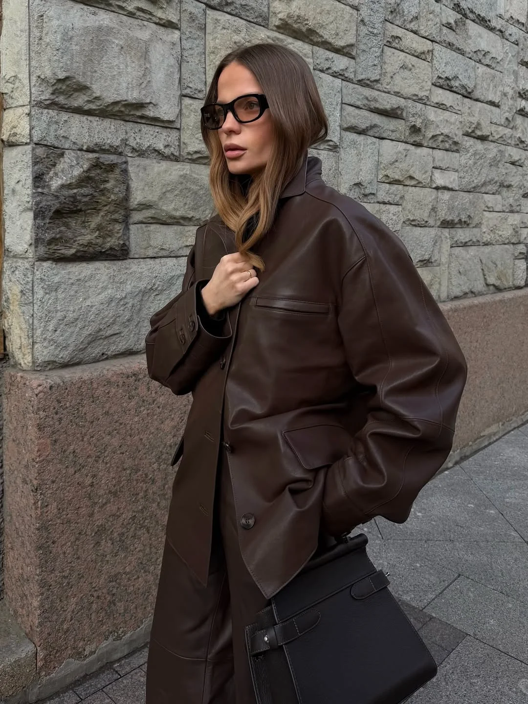 autumn fashion outfits 2026 Rich Chocolate Leather That Feels Effortlessly Modern