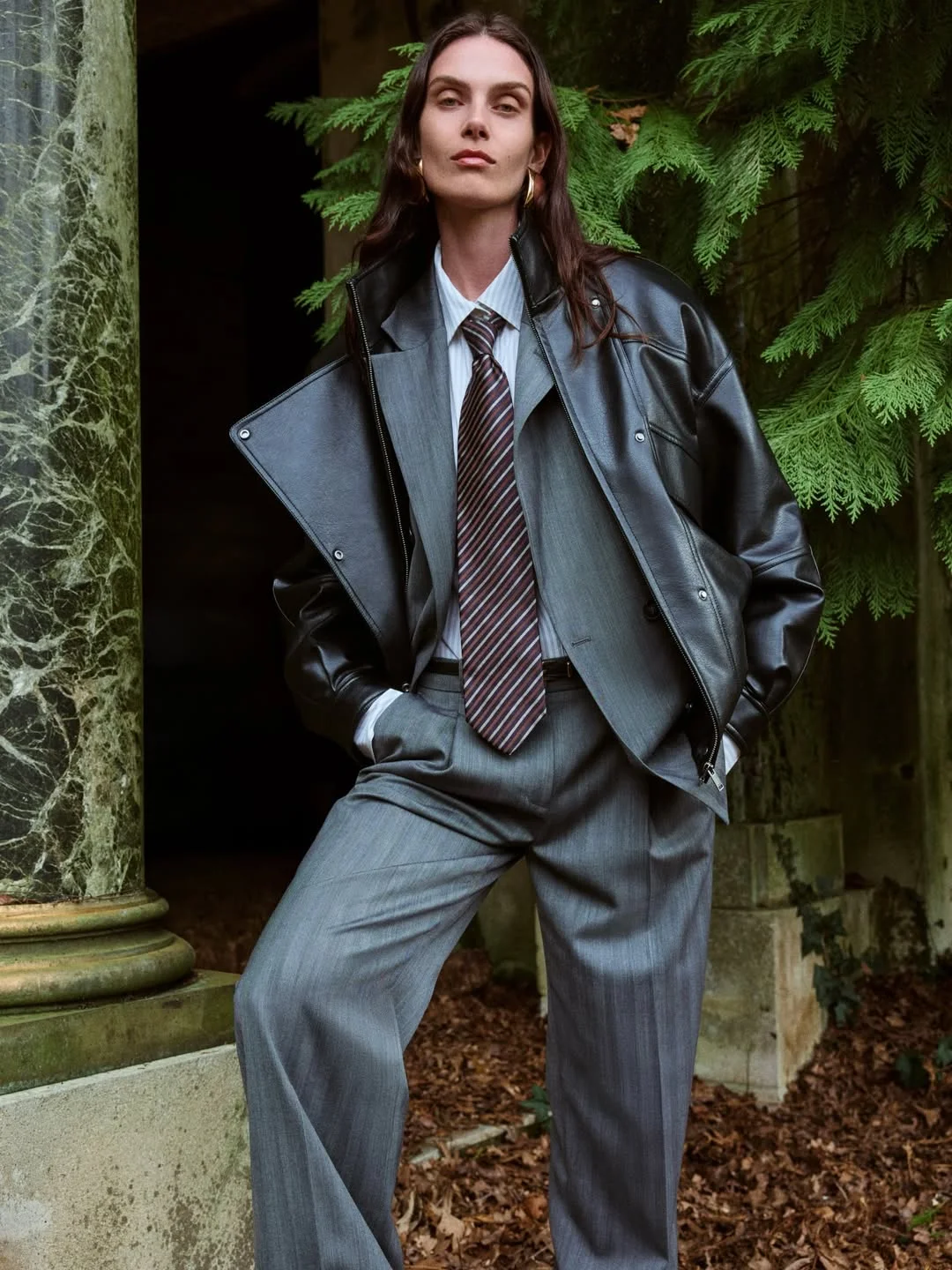 autumn fashion outfits 2026 Relaxed Tailoring Meets Contemporary Leather