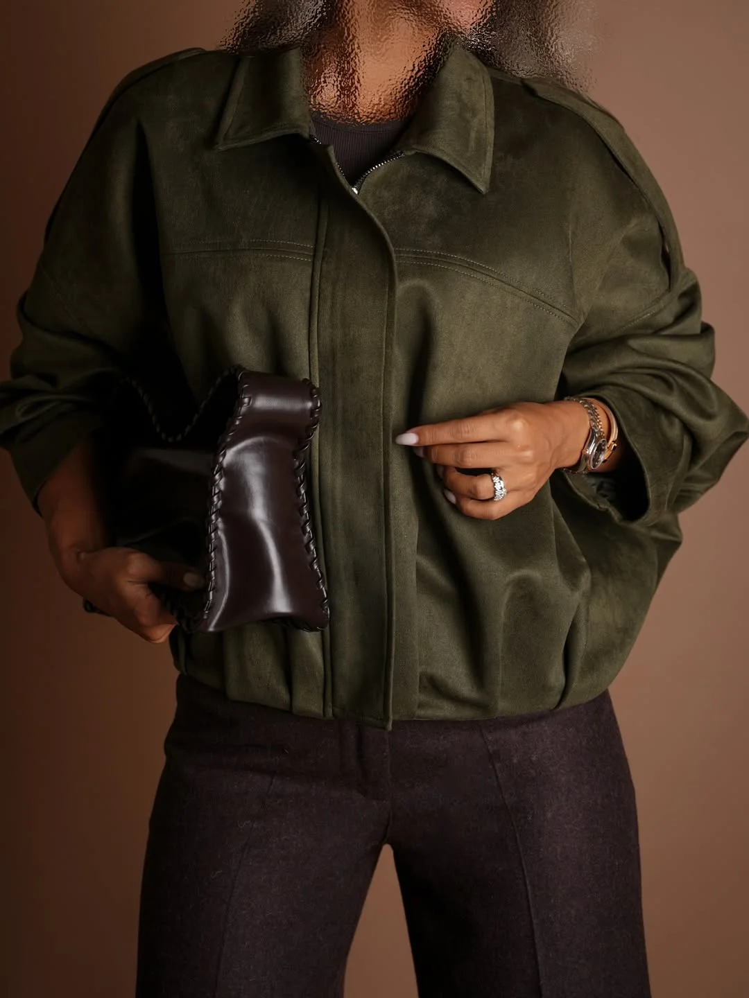 autumn fashion outfits 2026 Olive Suede Brings a Fresh Autumn Update