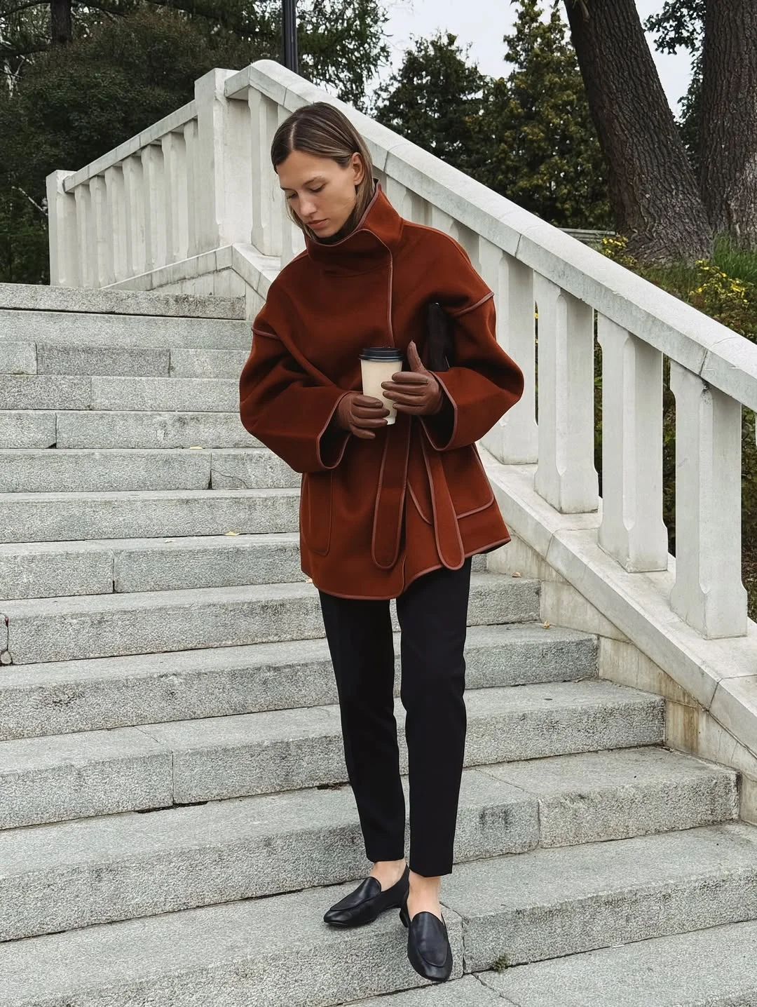 autumn fashion outfits 2026 Minimal Rust Outerwear Feels Quietly Elegant