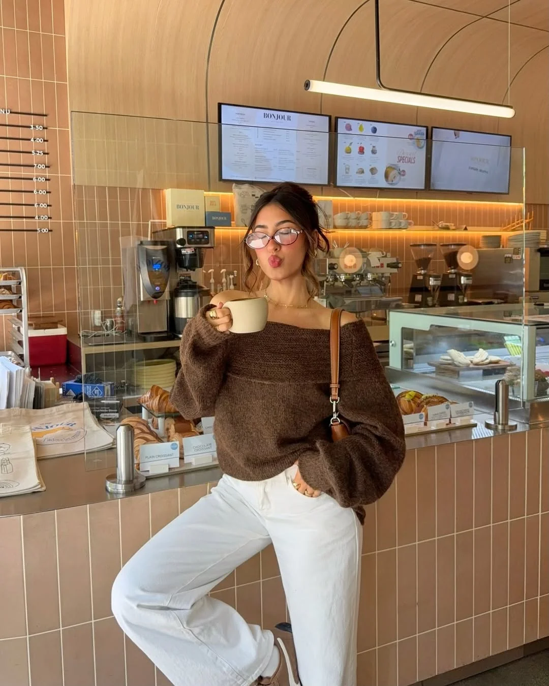 boho chic outfits fall plus size 2026 Chocolate Knitwear for Cozy Coffee Mornings