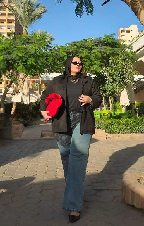 boho chic outfits fall plus size 2026 Dark Denim and Modern City Boho